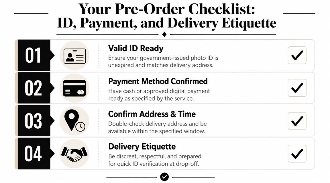 Your Pre-Order Checklist ID Payment and Delivery Etiquette